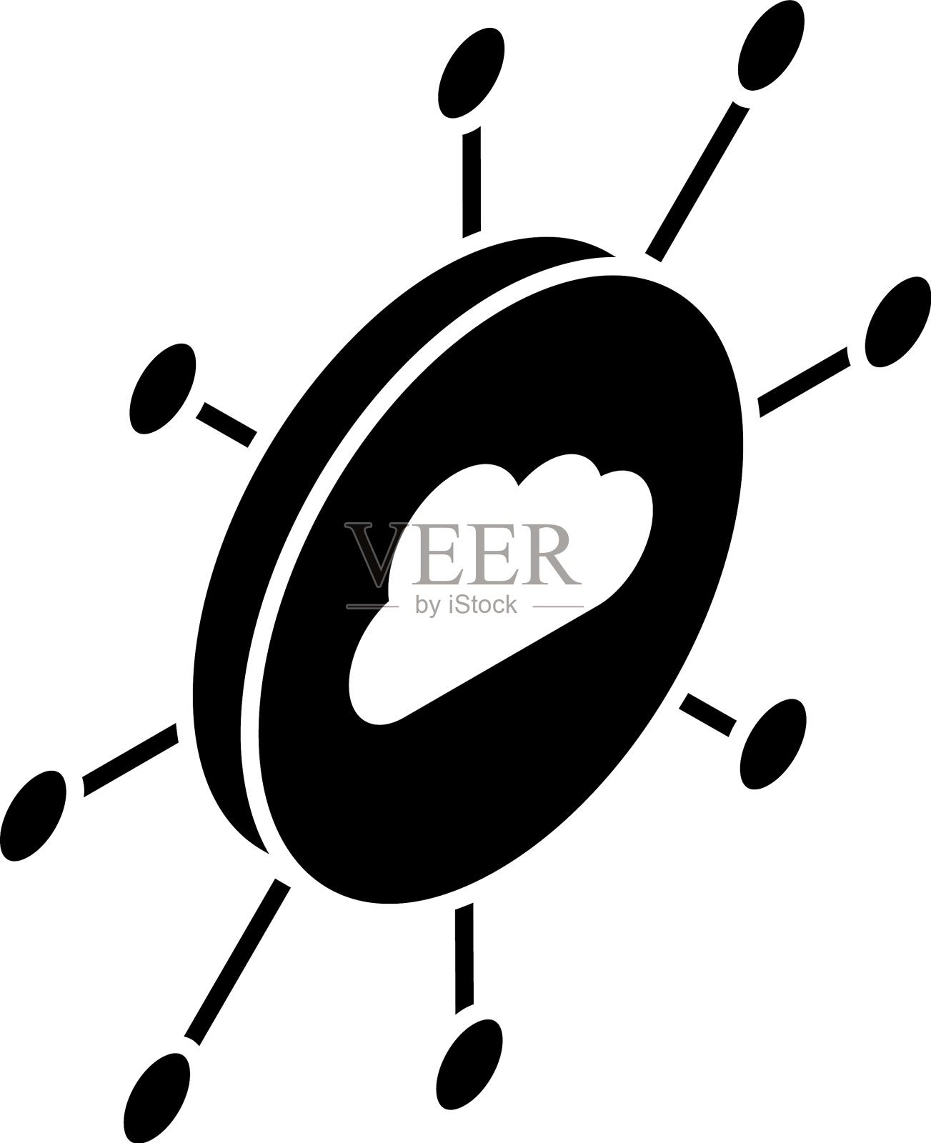 云计算网络插画图片素材