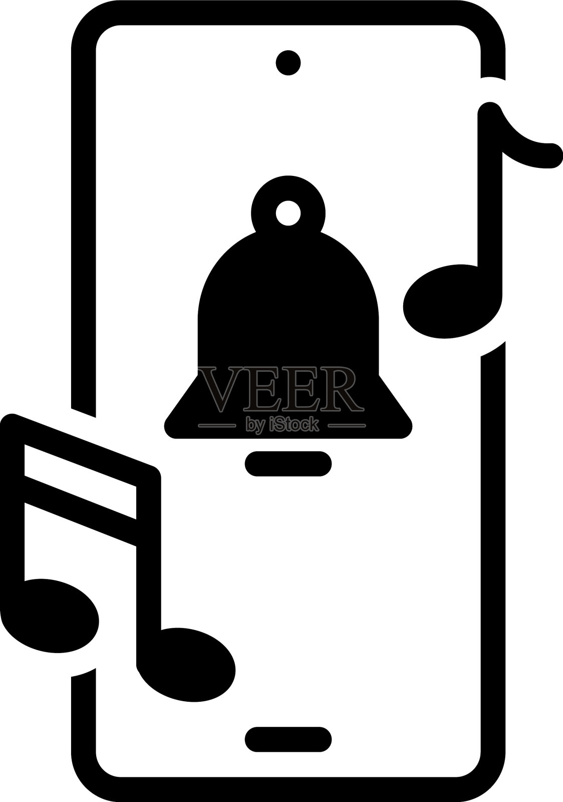 手机铃声插画图片素材