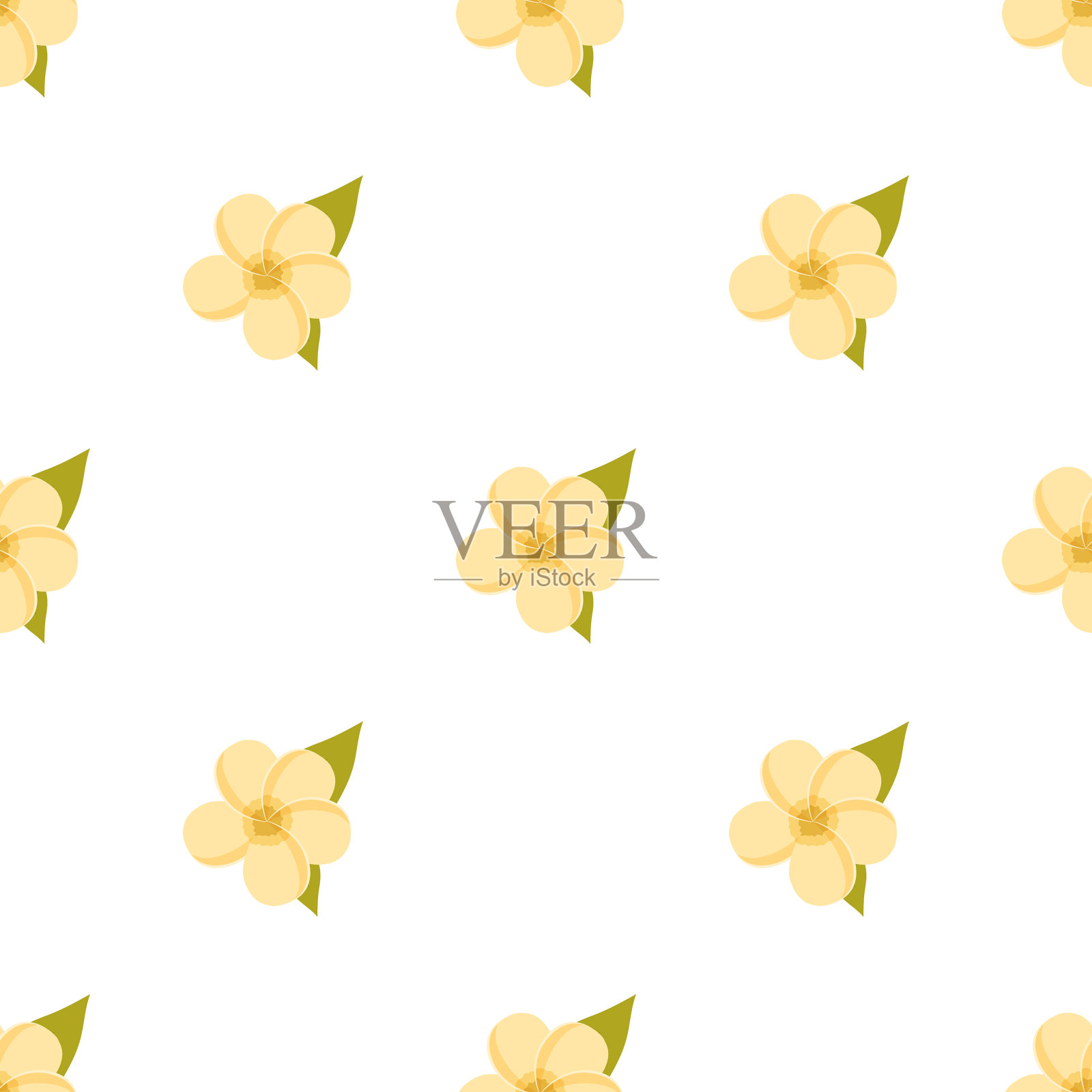 无缝的花卉图案插画图片素材