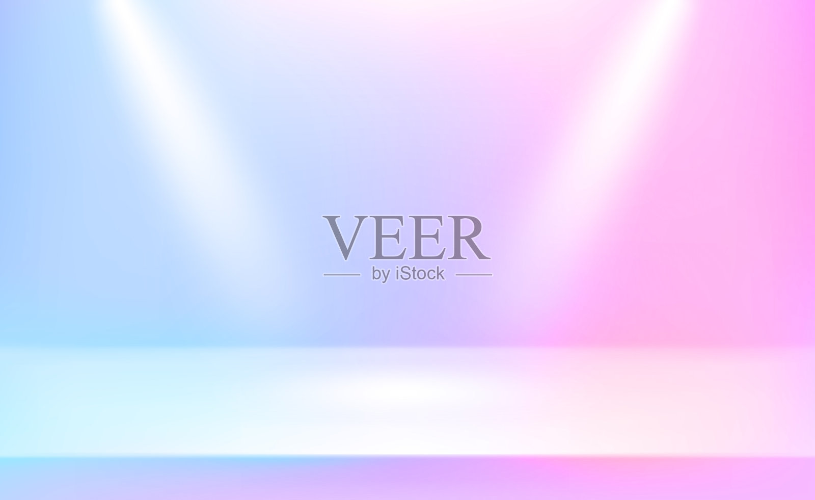 生动的展示与聚光灯3d风格插画图片素材