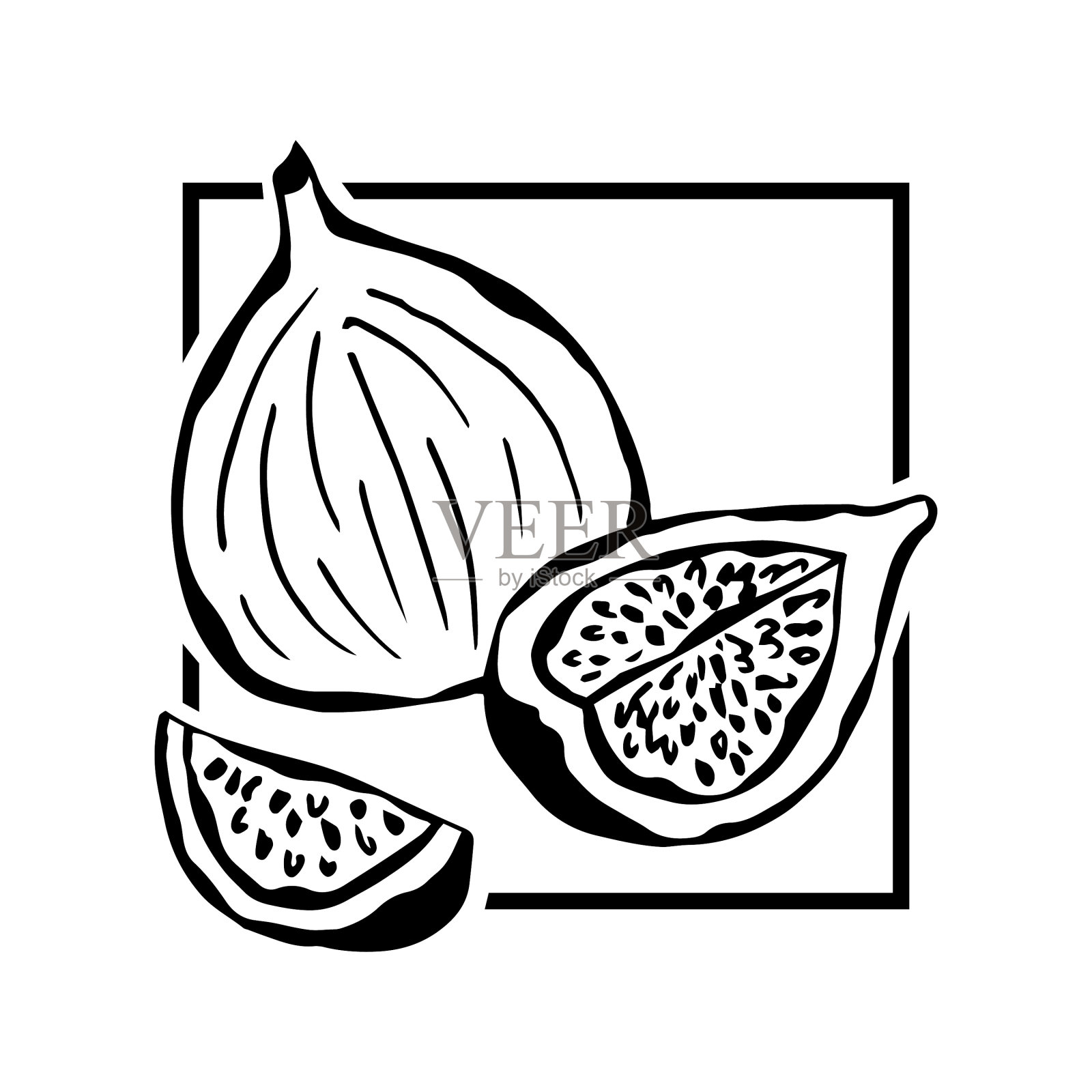 无花果时尚潮流简约海报设计元素图片