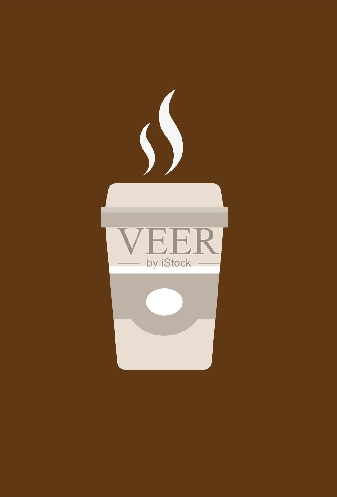 咖啡喝咖啡杯图标矢量设计插图。简单的图标热喝热咖啡拿铁浓缩咖啡插画图片素材