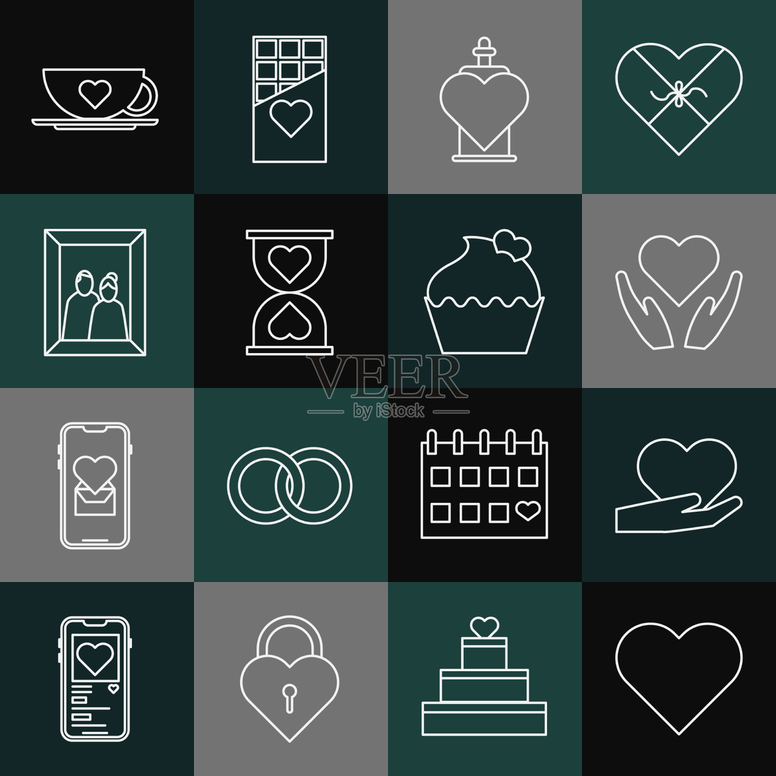 定线心在手瓶用爱情药水图标素材