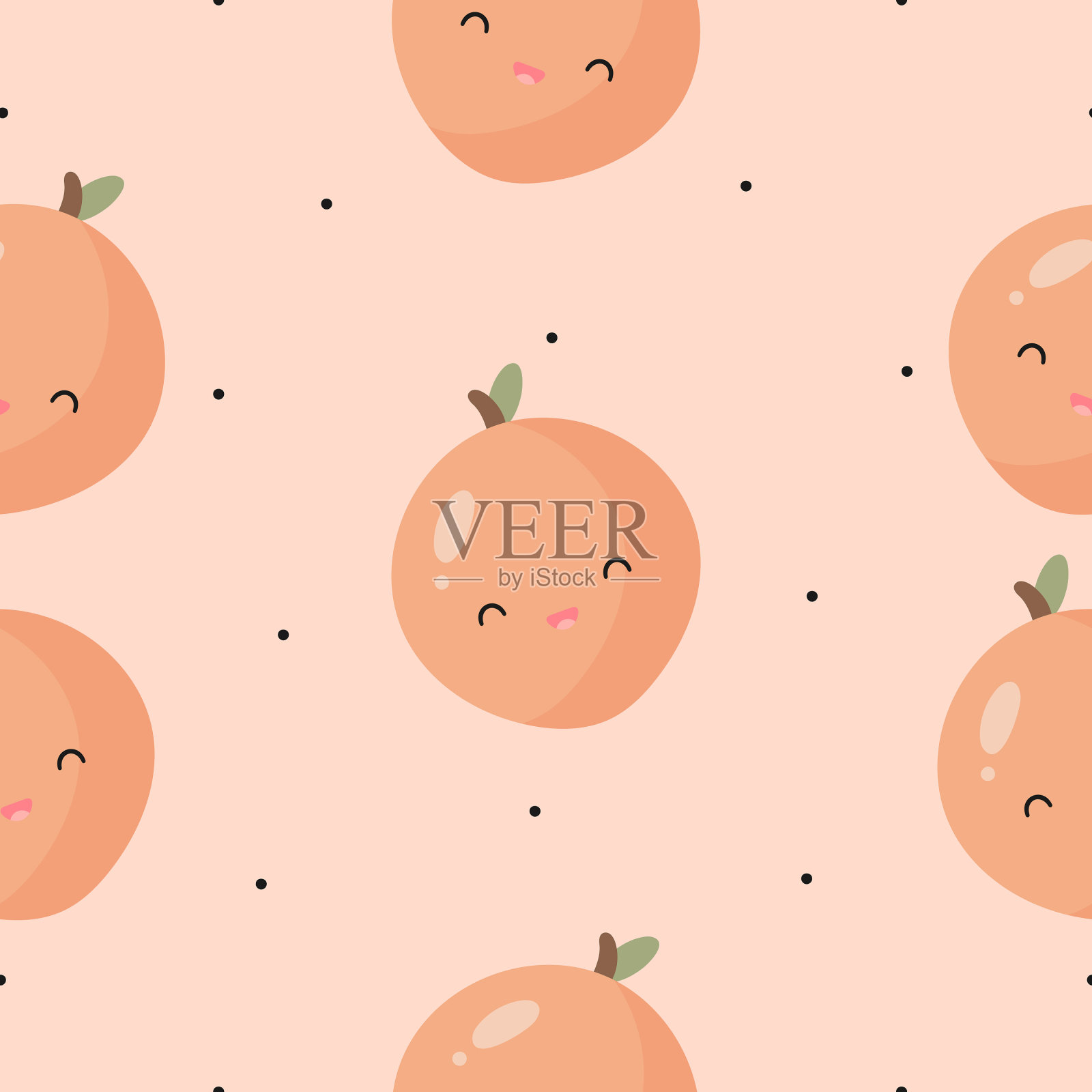 桃红无缝图案插画图片素材