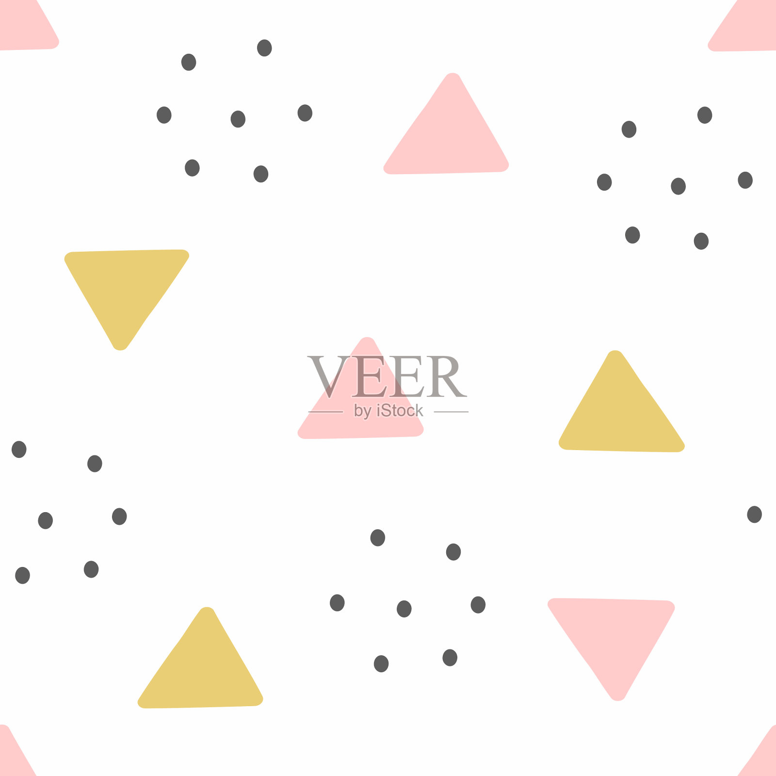 和的抽象无缝图案插画图片素材