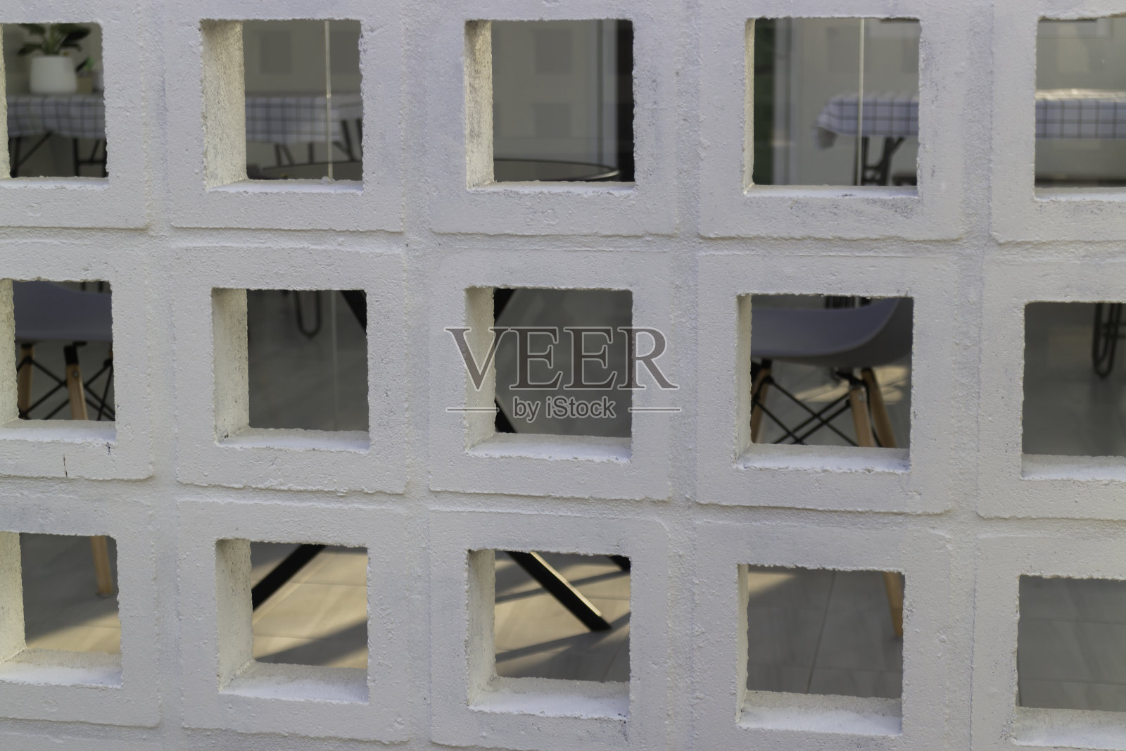 户外花园的简约风格装饰照片摄影图片