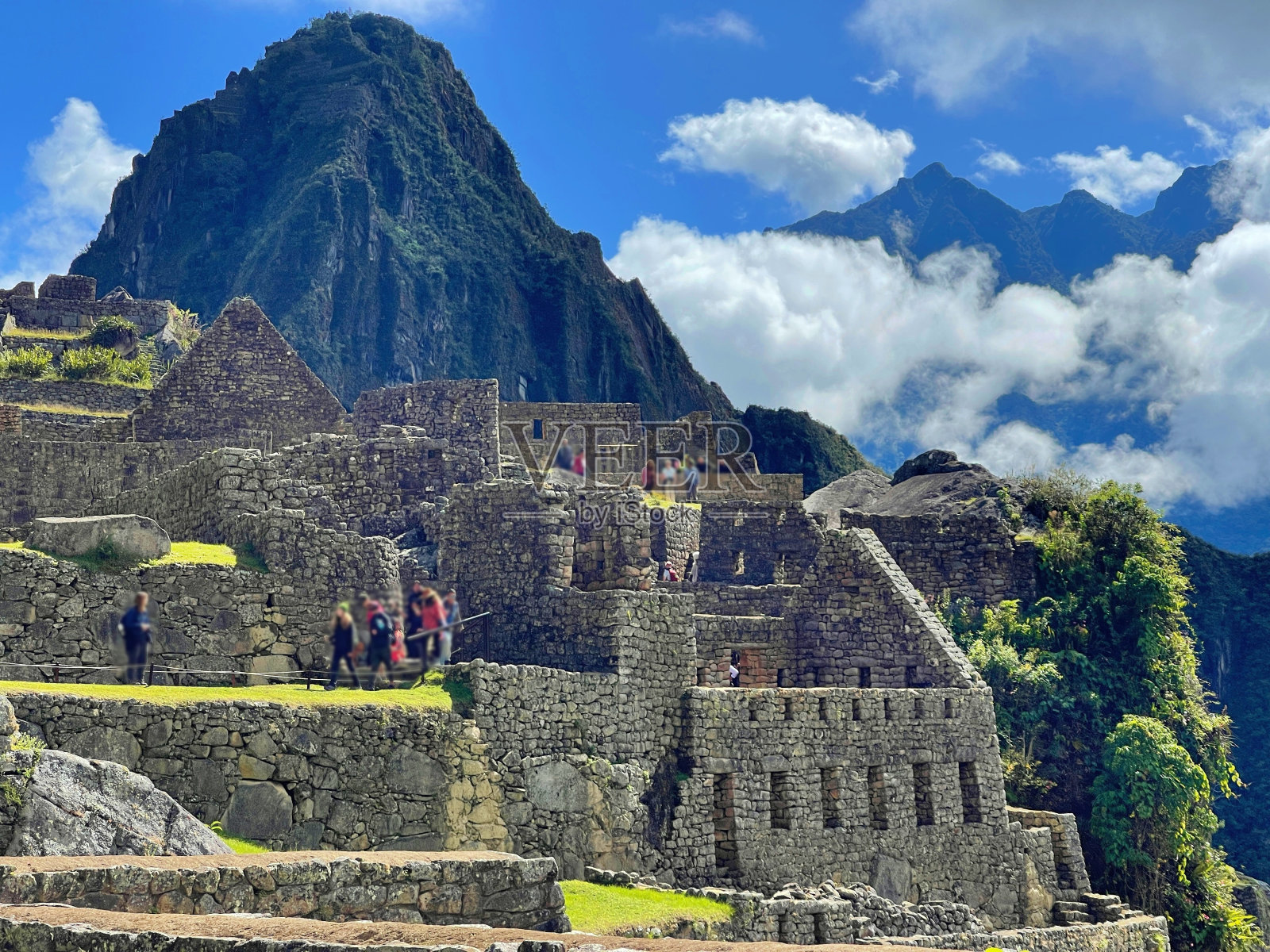 马丘比丘是秘鲁最著名的印加神庙遗址照片摄影图片