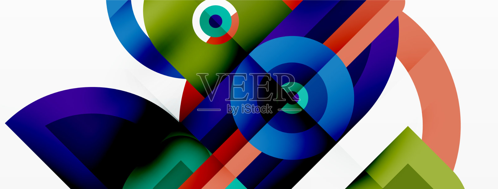 创意几何墙纸最小抽象插画图片素材