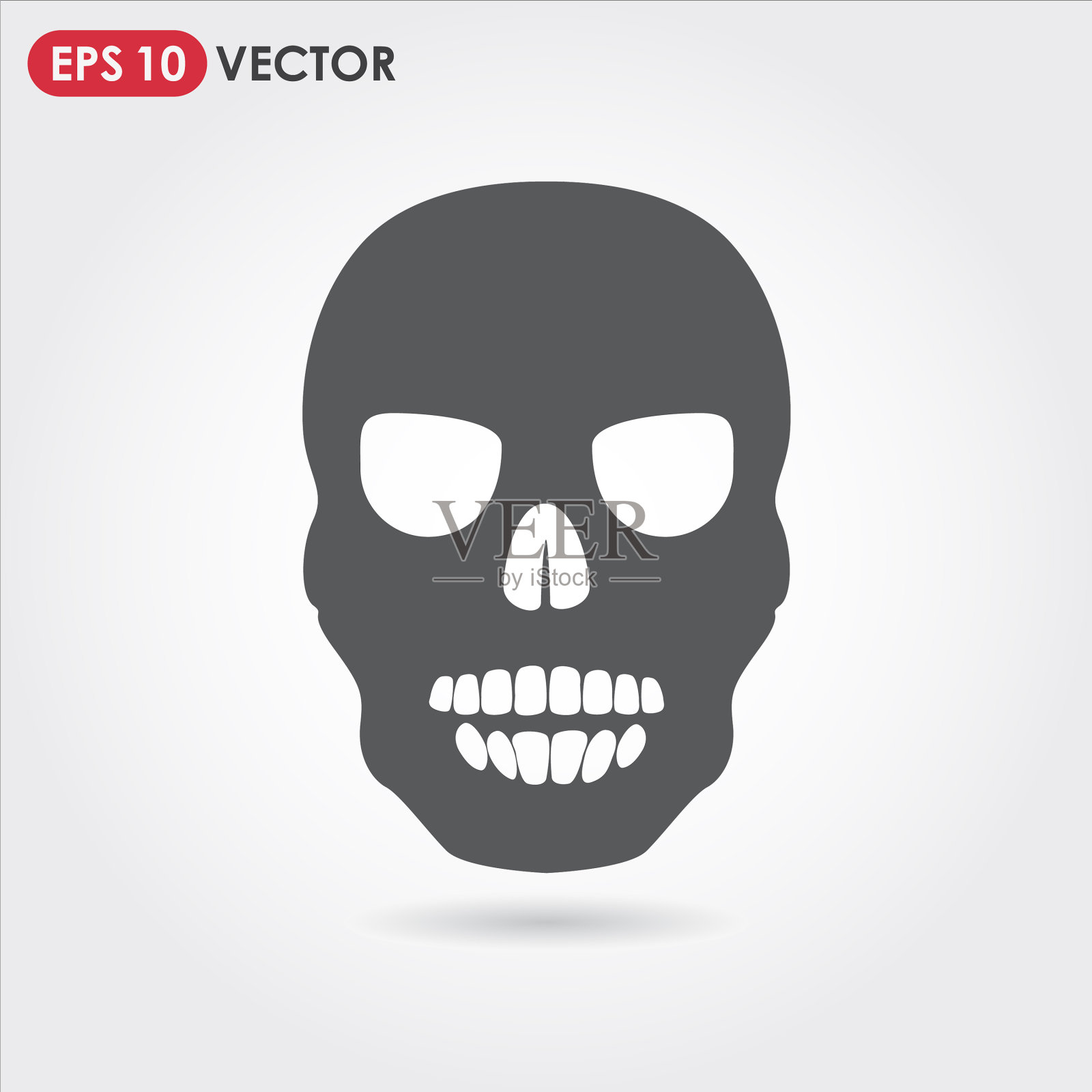 黑色骷髅图标插画图片素材