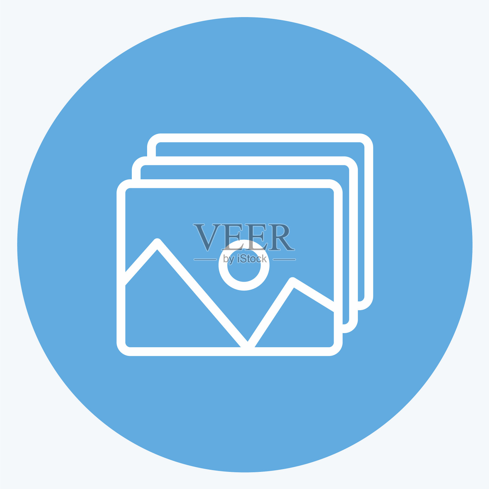 图标照片适合艺术象征蓝色的眼睛图标素材