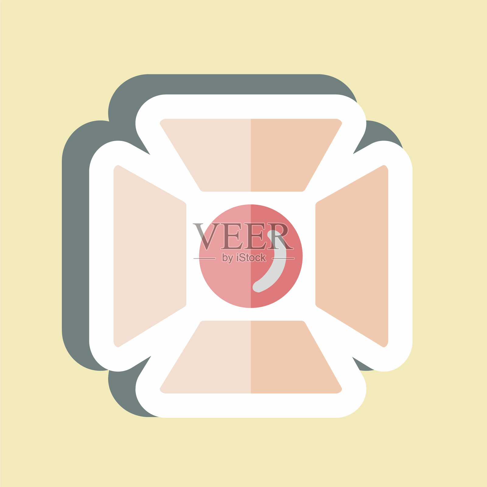 贴纸工作室的灯光适合艺术符号图标素材