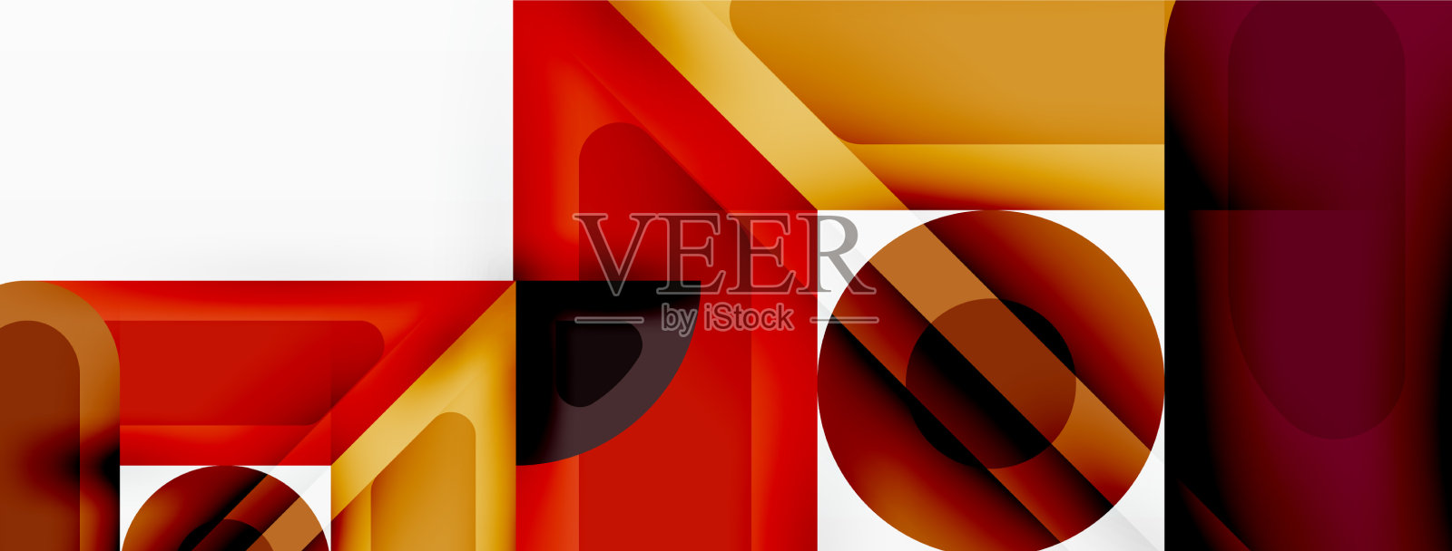 创意几何墙纸最小抽象插画图片素材