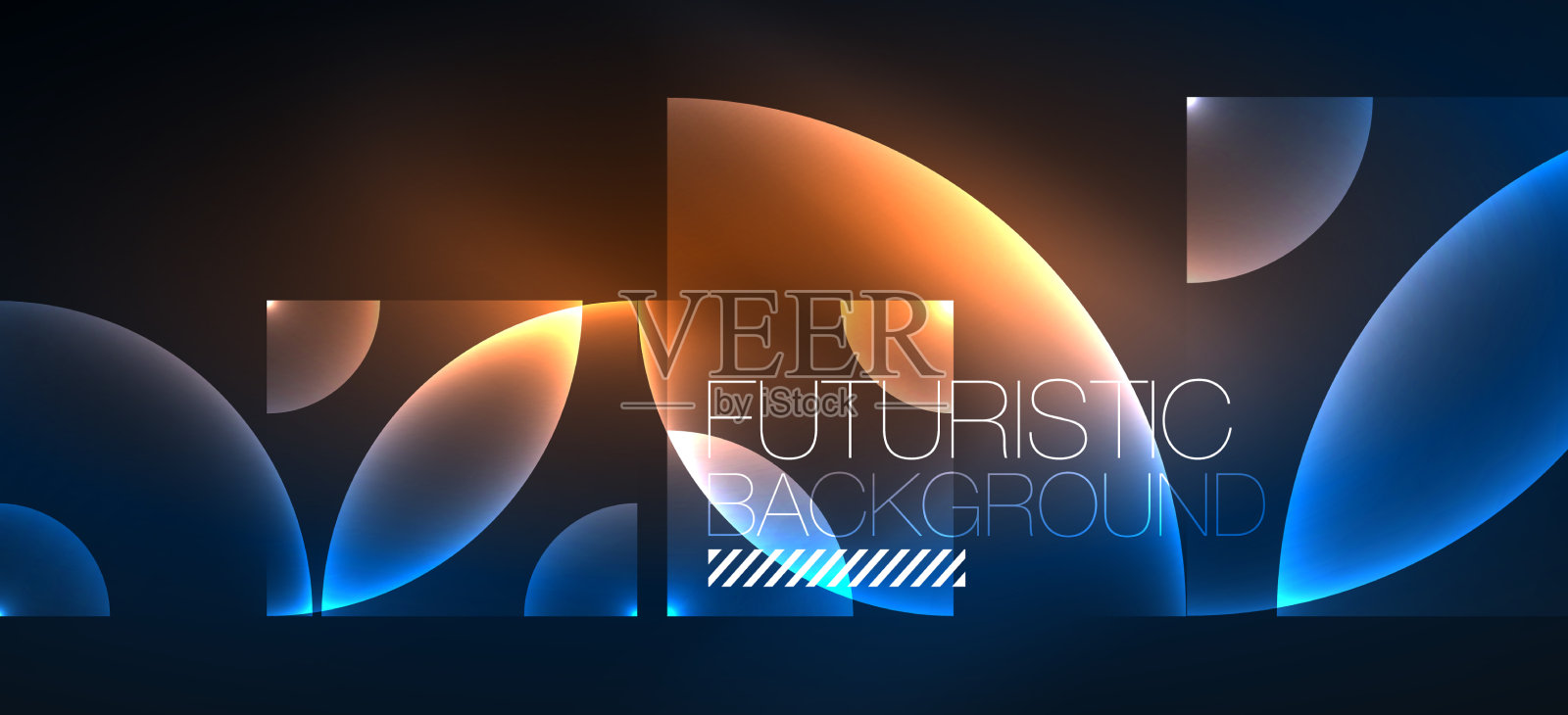 闪亮的霓虹灯几何抽象背景发光插画图片素材