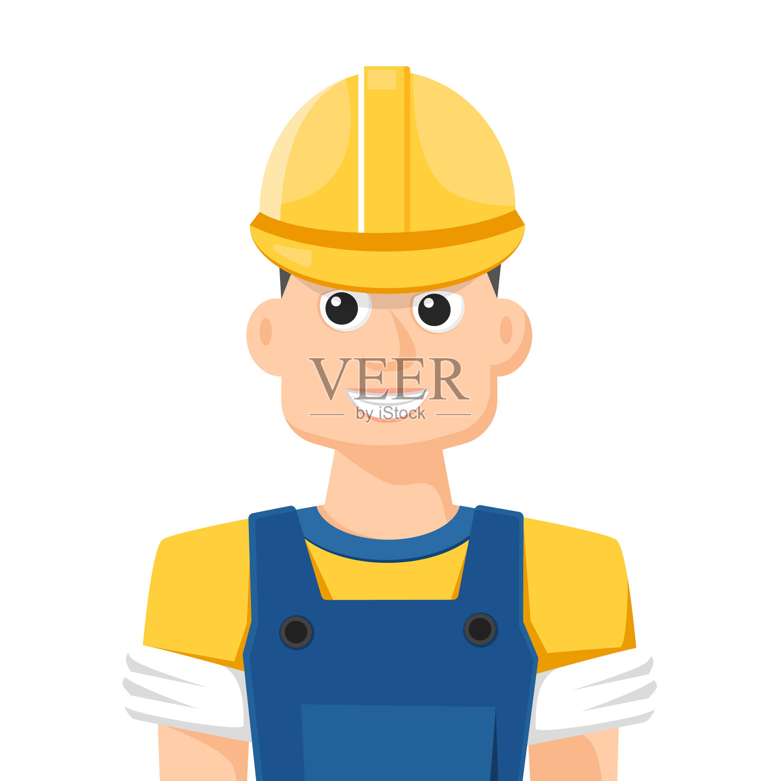 维修人员在简单的单位插画图片素材