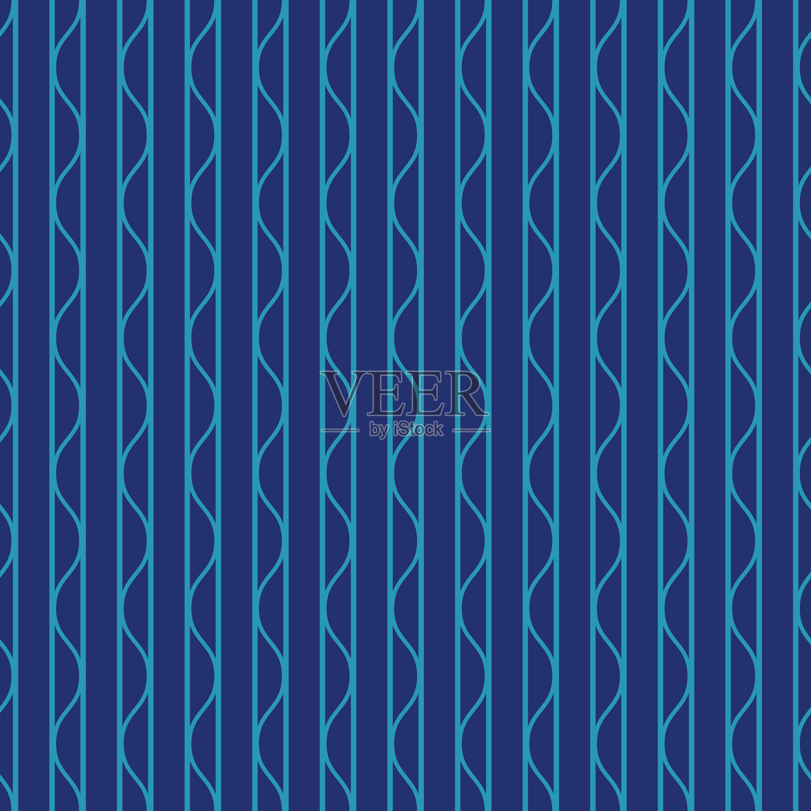 深蓝色几何重复图案无缝插画图片素材