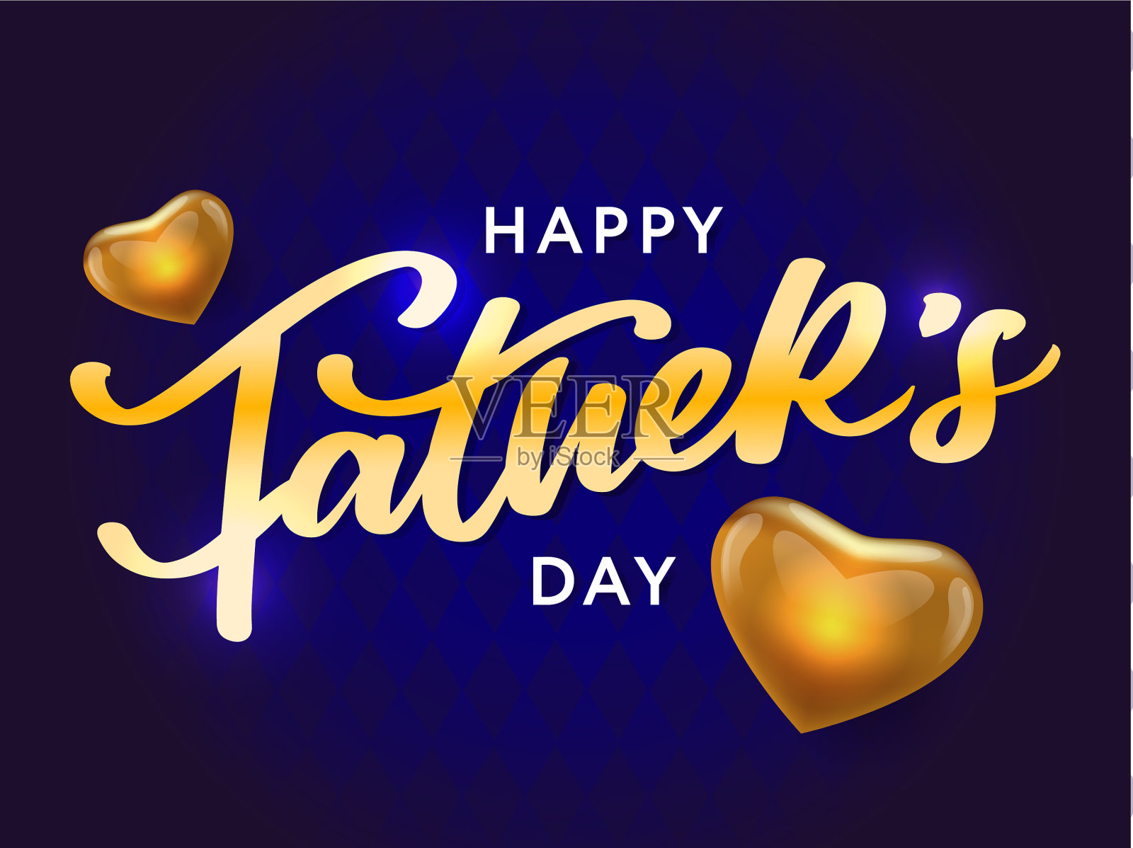 父亲节快乐书法贺卡插画图片素材