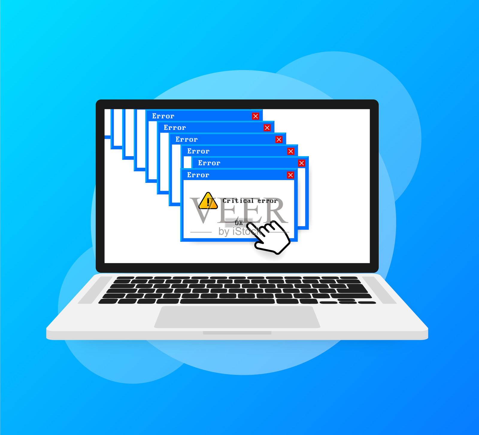 系统错误图标失败PC接口插画图片素材