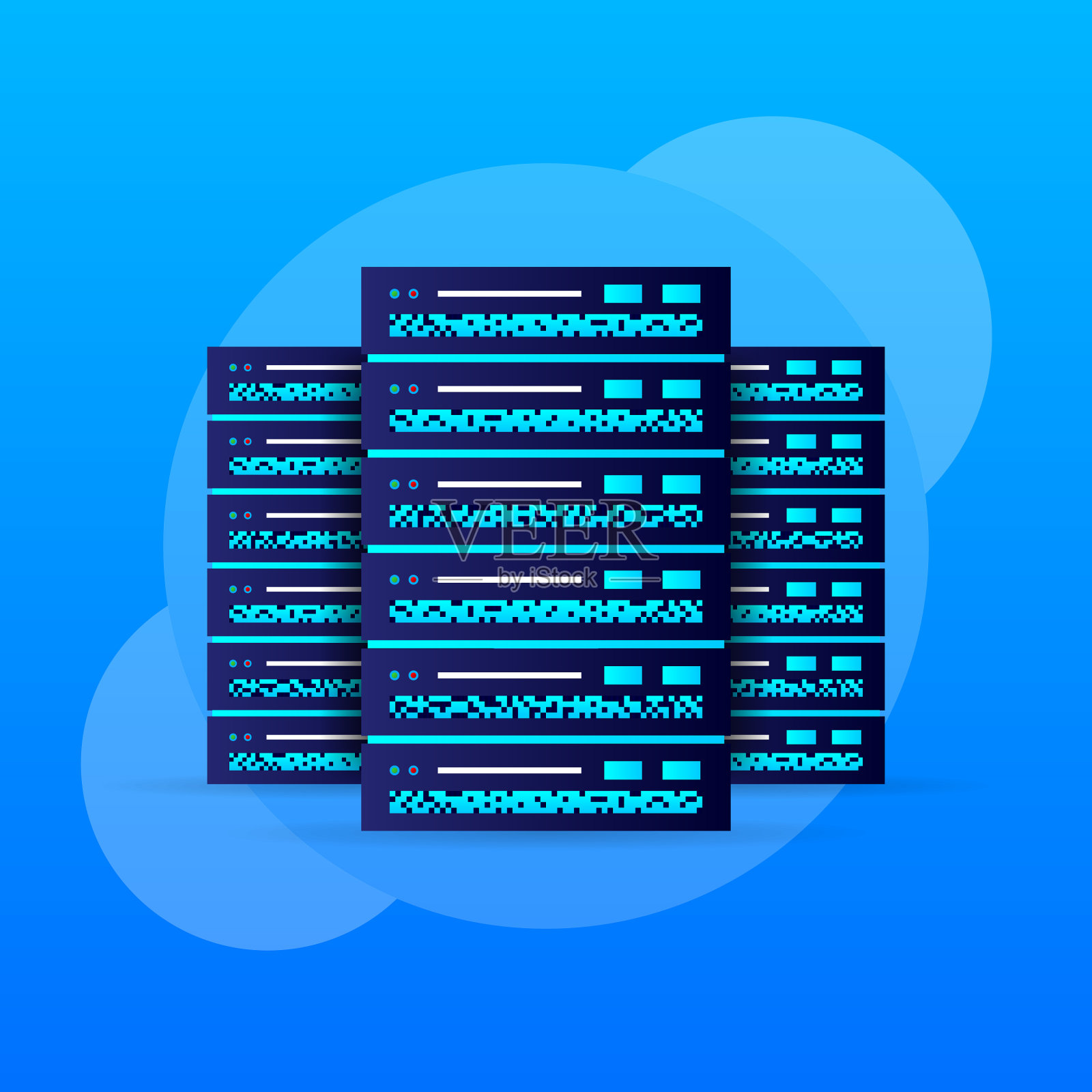 数据库云网络服务器计算机插画图片素材