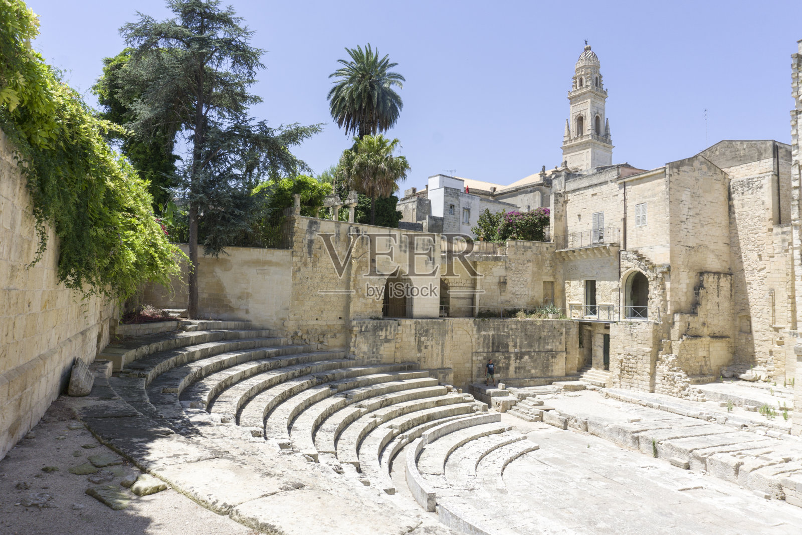 意大利莱切普利亚的城市景观照片摄影图片
