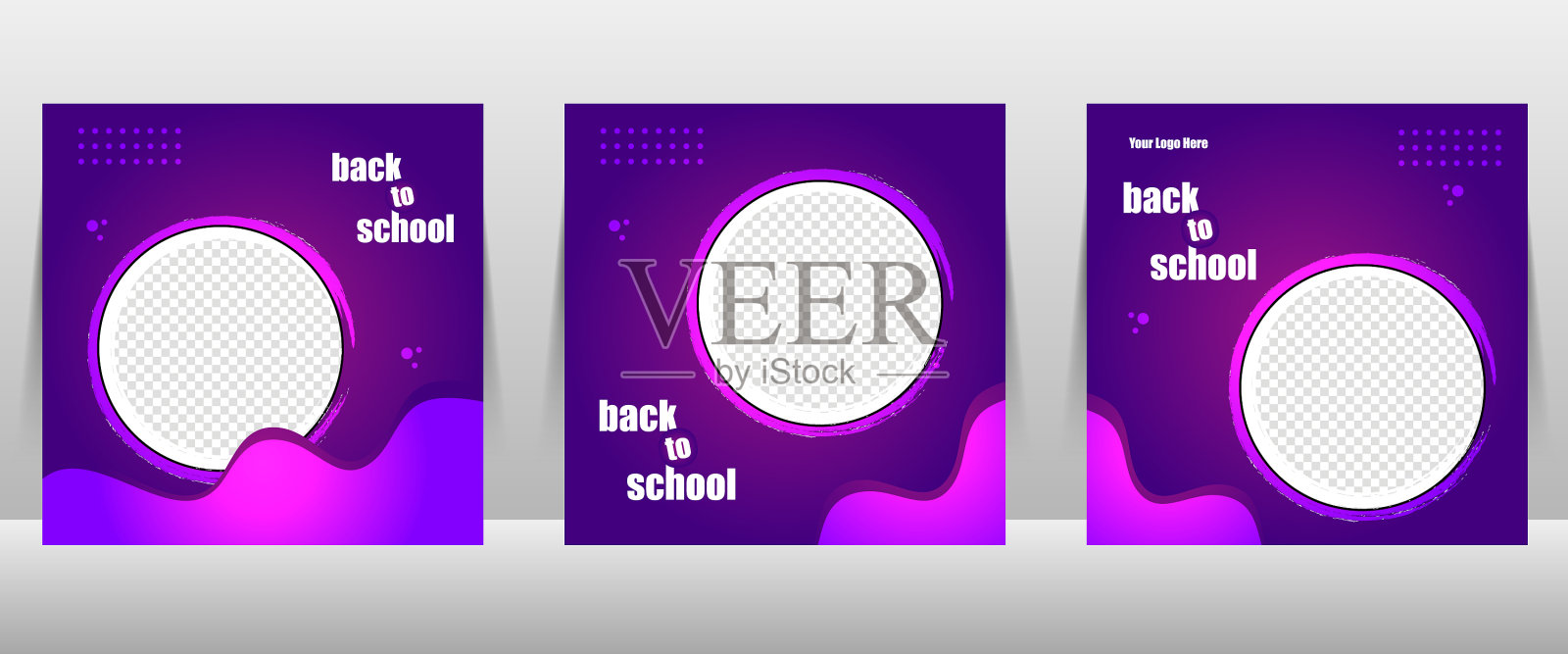 回到学校传单设置艺术设计模板素材