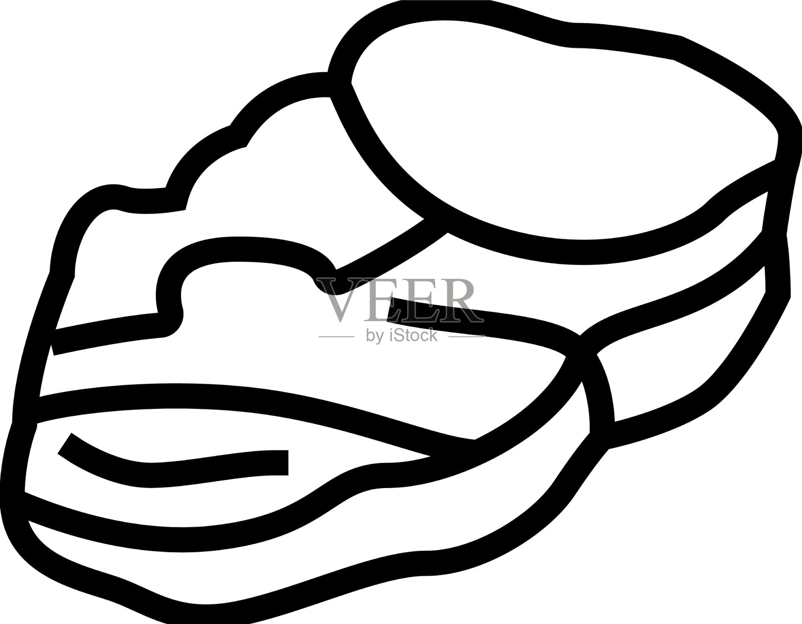 烤牛肉线图标设计元素图片