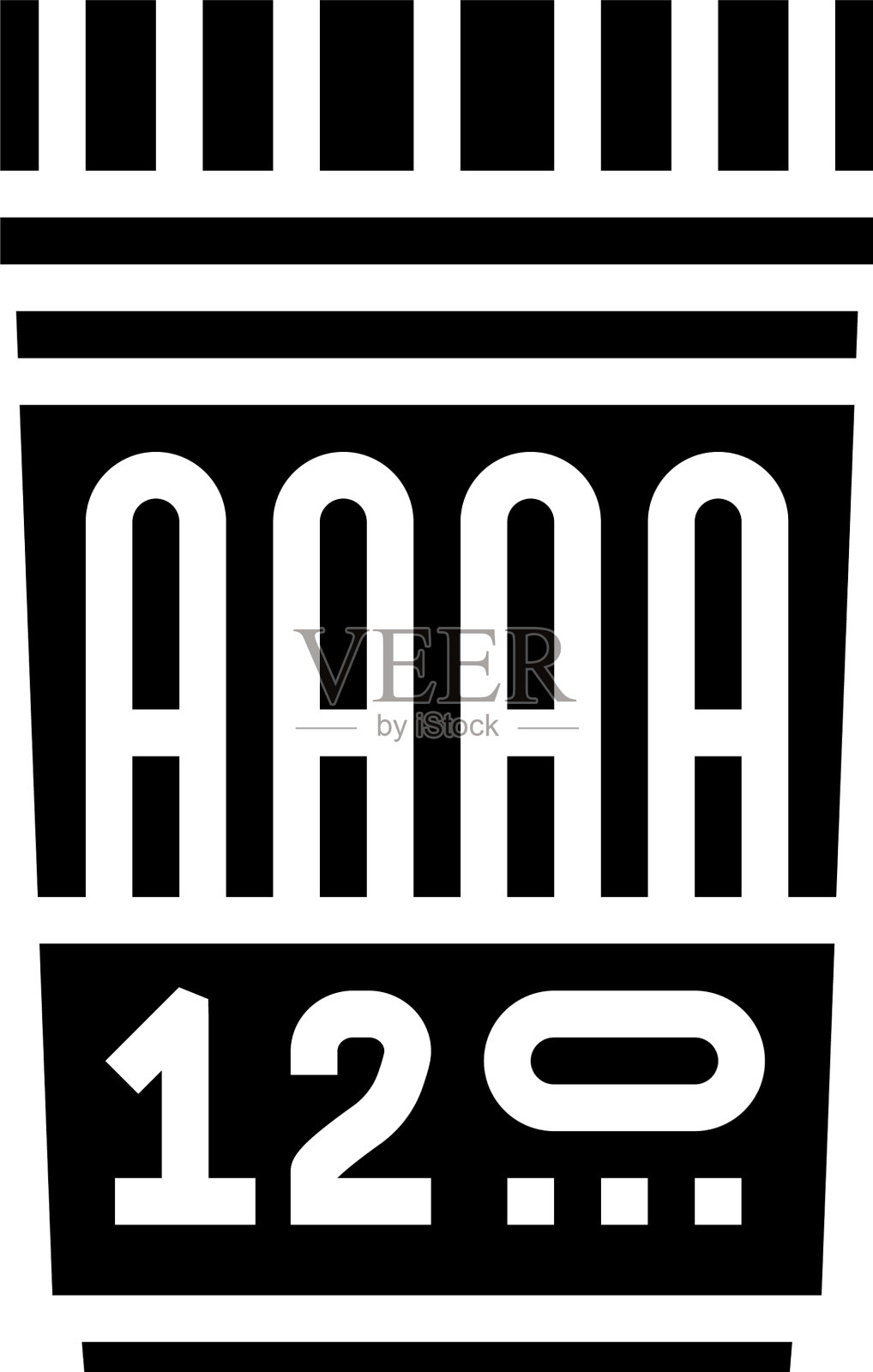 面板12药检字形图标插画图片素材