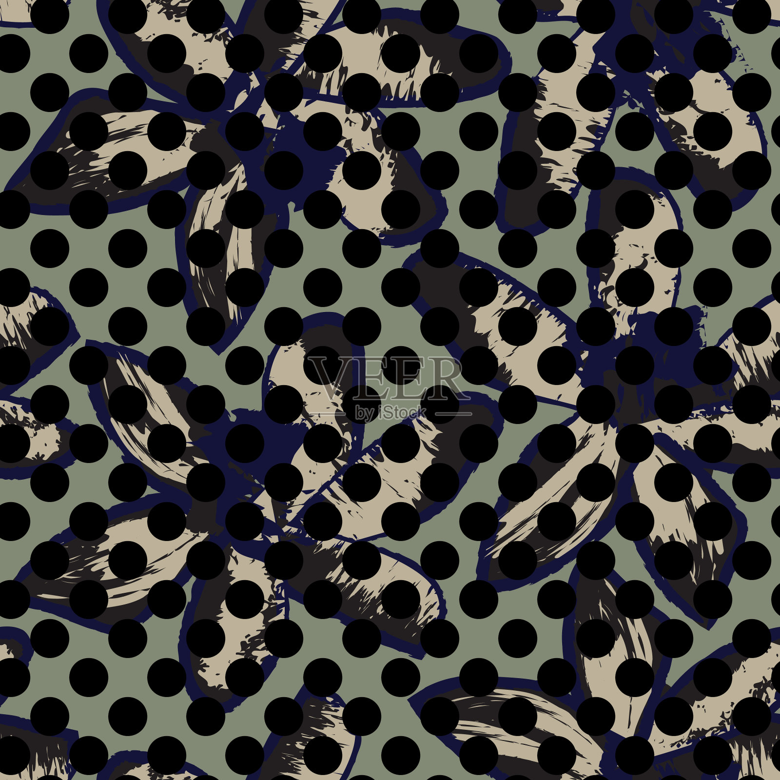 花点无缝图案设计插画图片素材