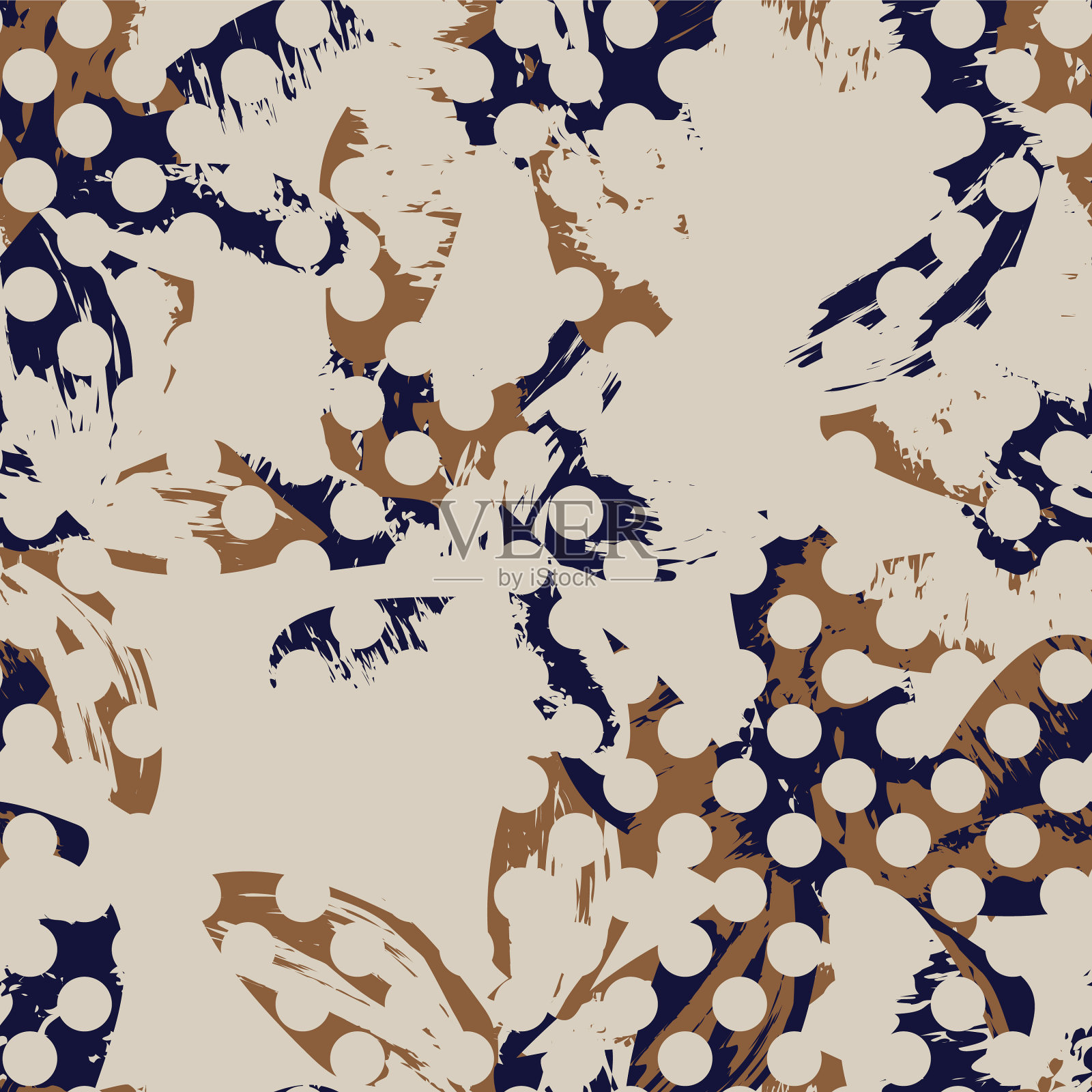 花点无缝图案设计插画图片素材