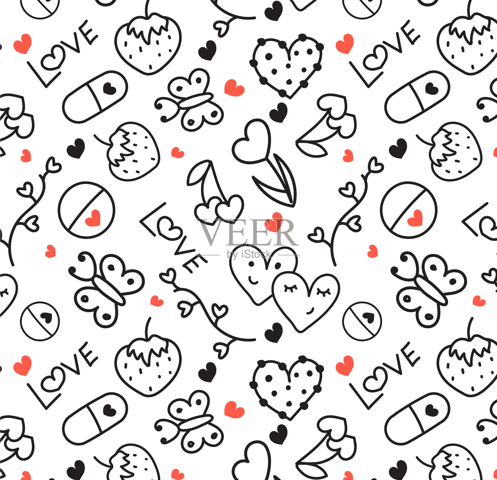 无缝模式插画图片素材