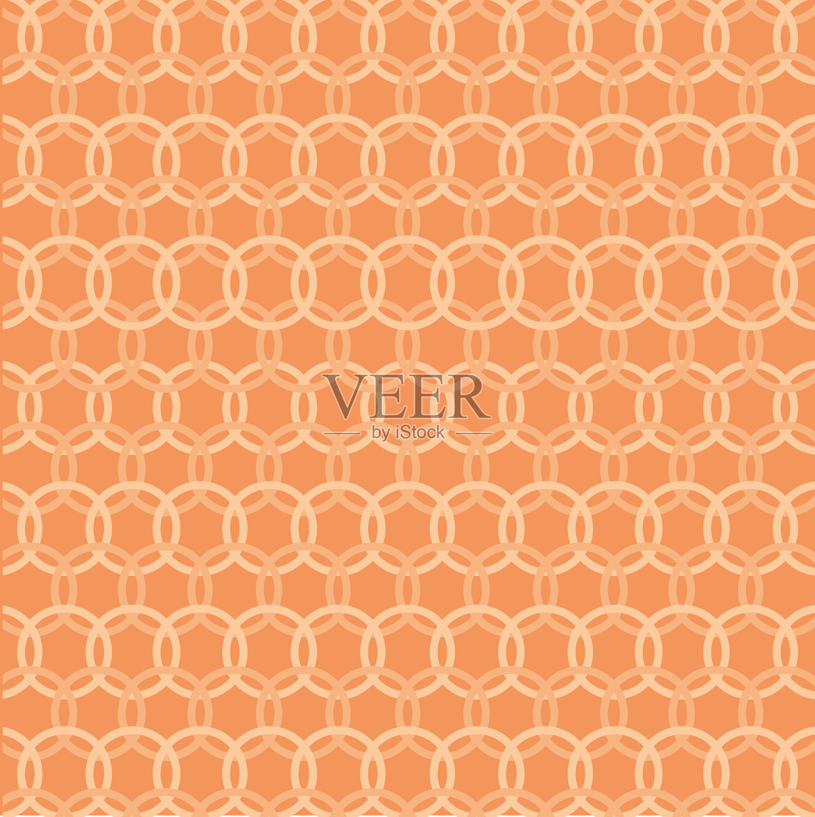 画橙色的小圆圈图案插画图片素材