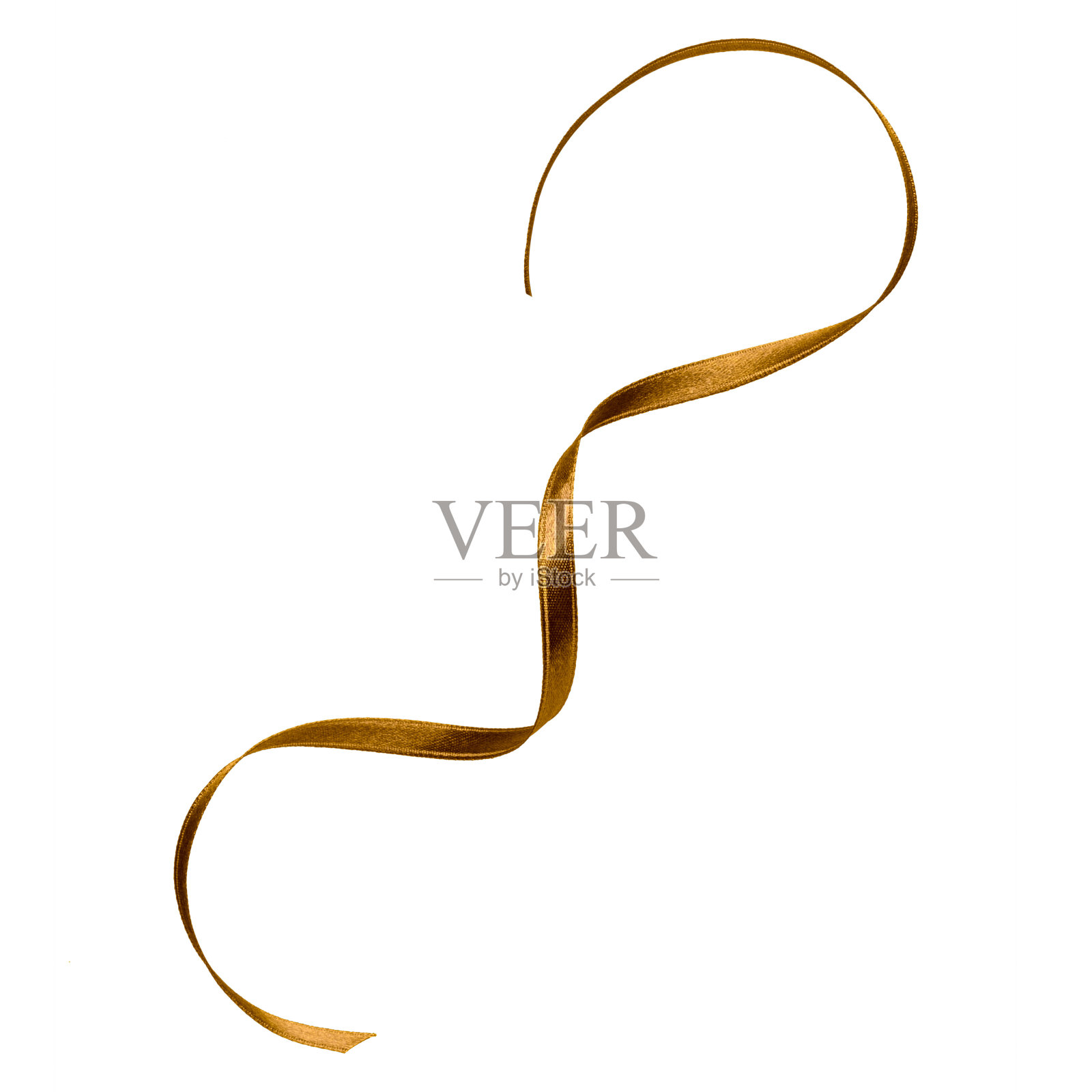 棕色缎带装饰设计照片摄影图片