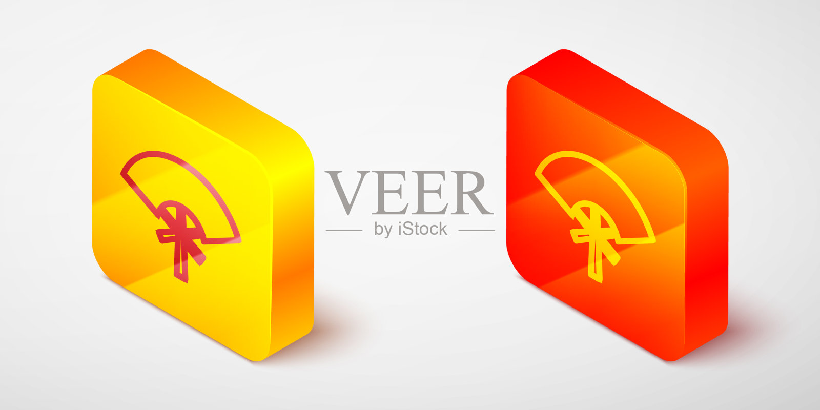 等距线传统纸中文或图标素材