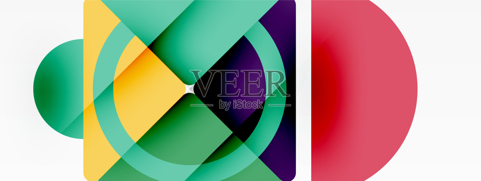 创意几何墙纸最小抽象插画图片素材