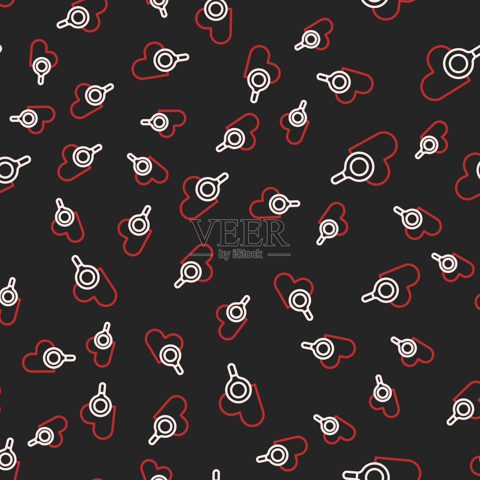 行医疗心脏检查图标隔离插画图片素材