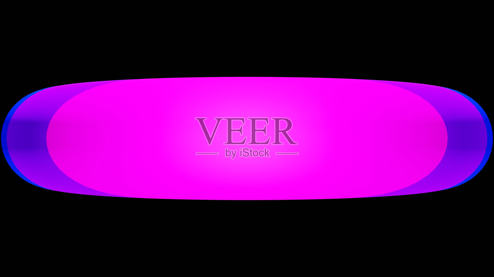 3 d渲染。粉红色模板与黑色背景，以放置文本或各种设计用途。色彩斑斓的椭圆形模板。紫色立体形状的黑色背景与艺术设计。照片摄影图片