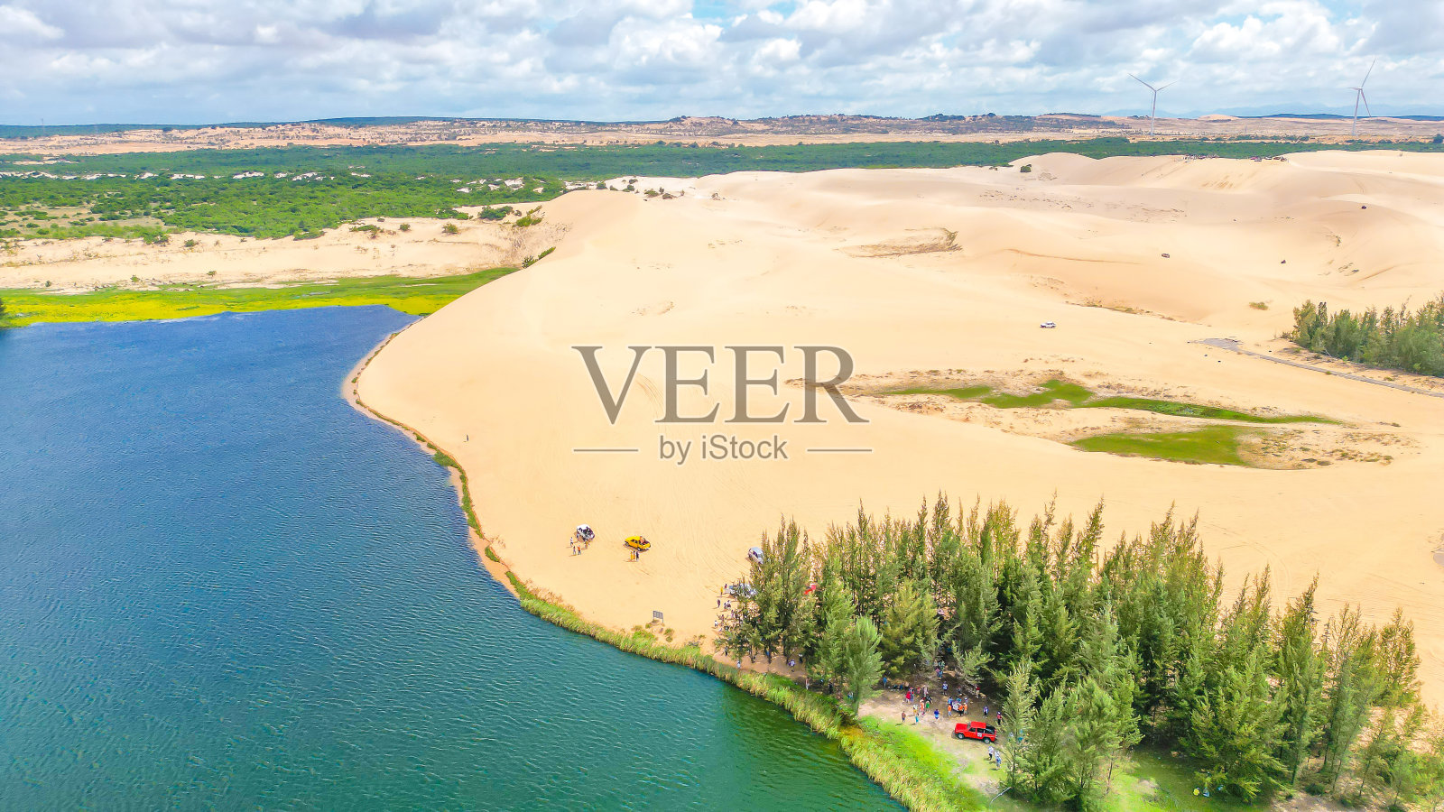 白色的沙丘——森的气味，trang的气味，照片摄影图片