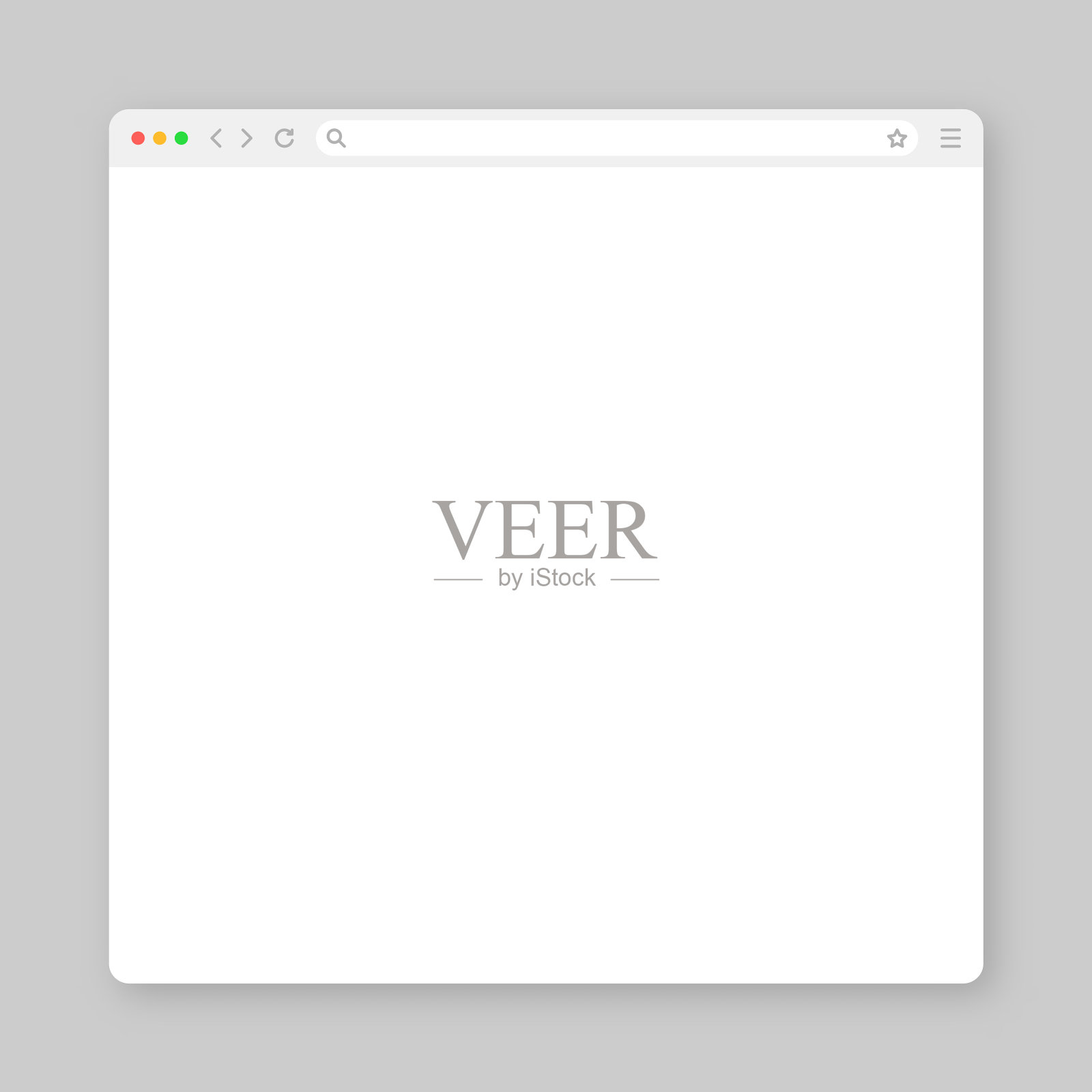 空白网页浏览器窗口与工具栏和搜索插画图片素材
