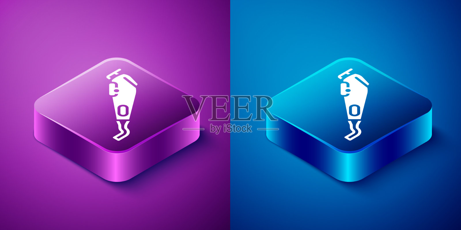 等距电理发器或剃须刀图标图标素材