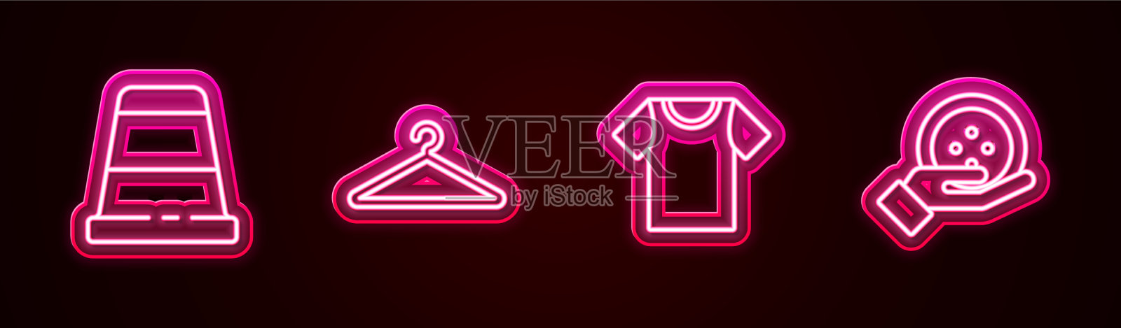 缝纫衣架衣柜t的线顶针图标素材