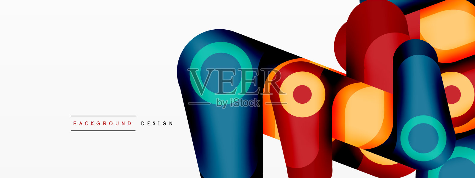 抽象几何形状背景颜色形状插画图片素材