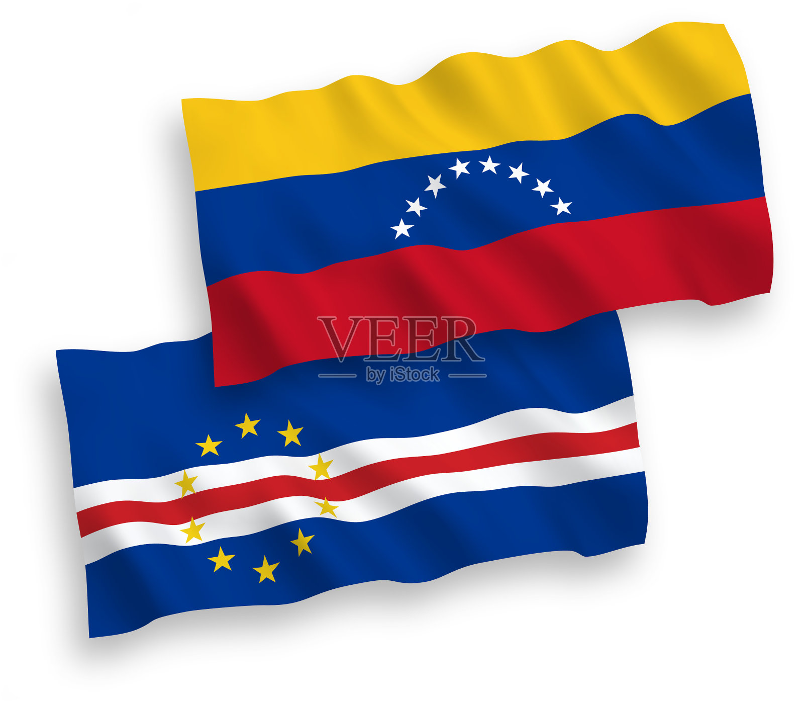 委内瑞拉和佛得角共和国的国旗设计元素图片