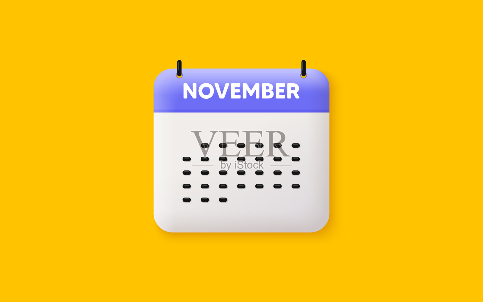 11月图标事件计划11月日期插画图片素材