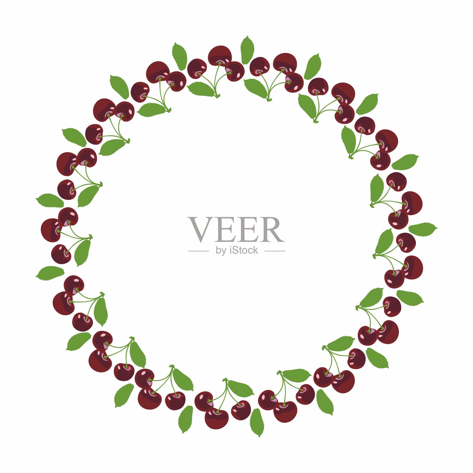 樱桃插画图片素材