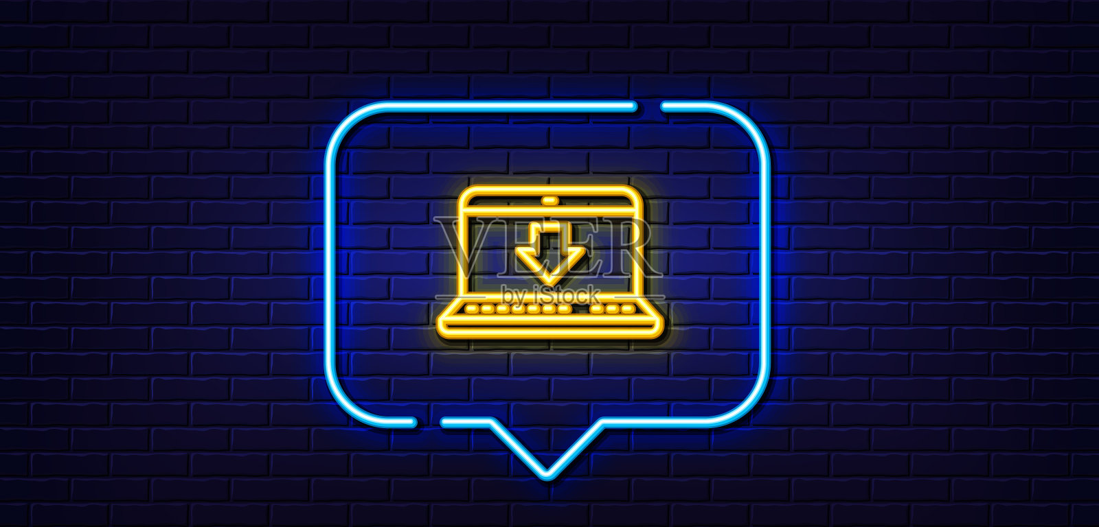 下载行图标Internet下载标志插画图片素材