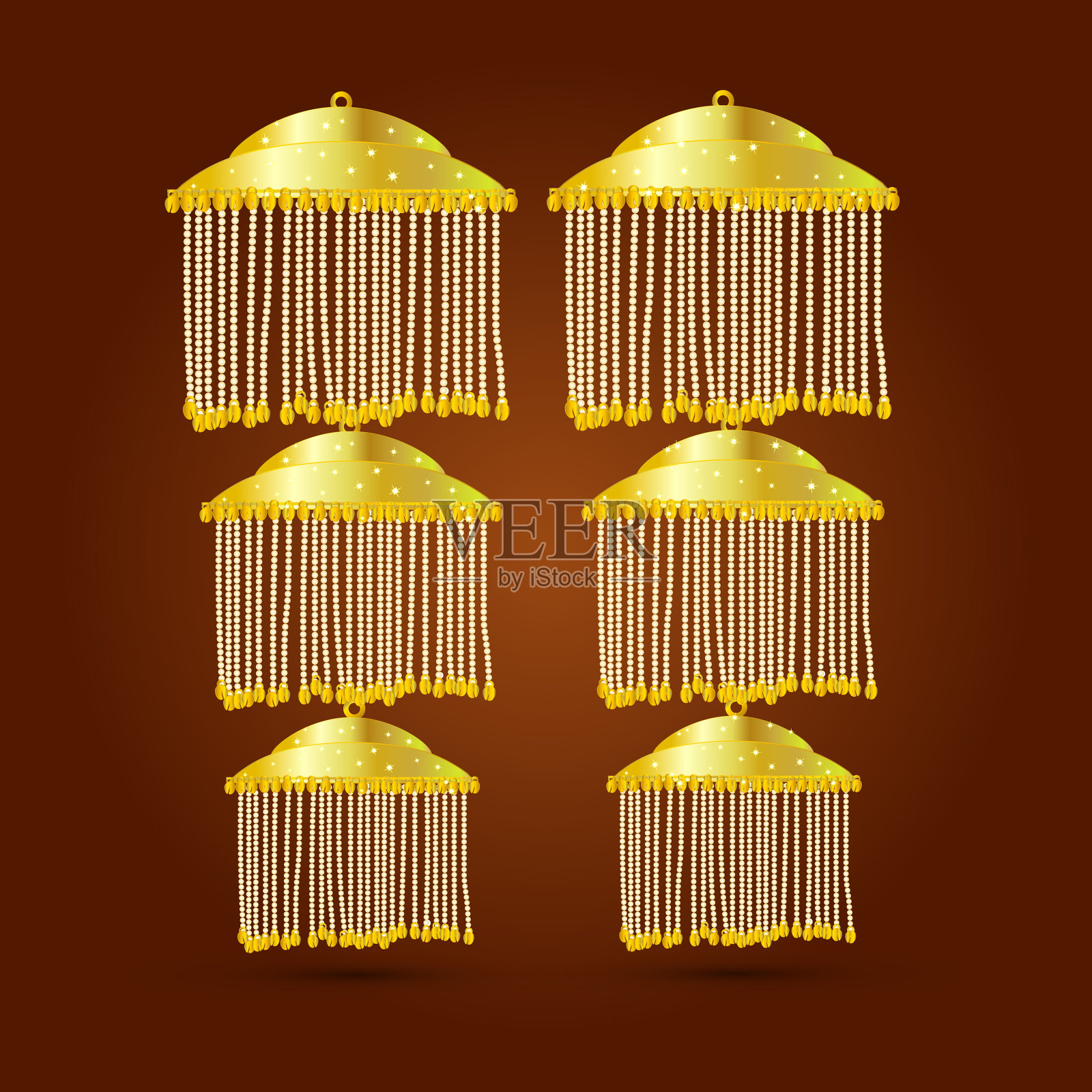 婚礼用金卡丽插画图片素材