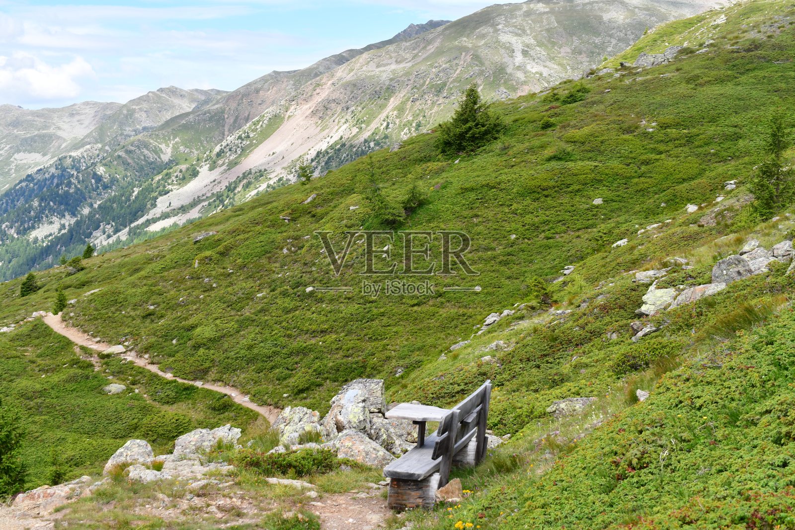 南蒂罗尔的奥尔滕山谷山川秀丽照片摄影图片