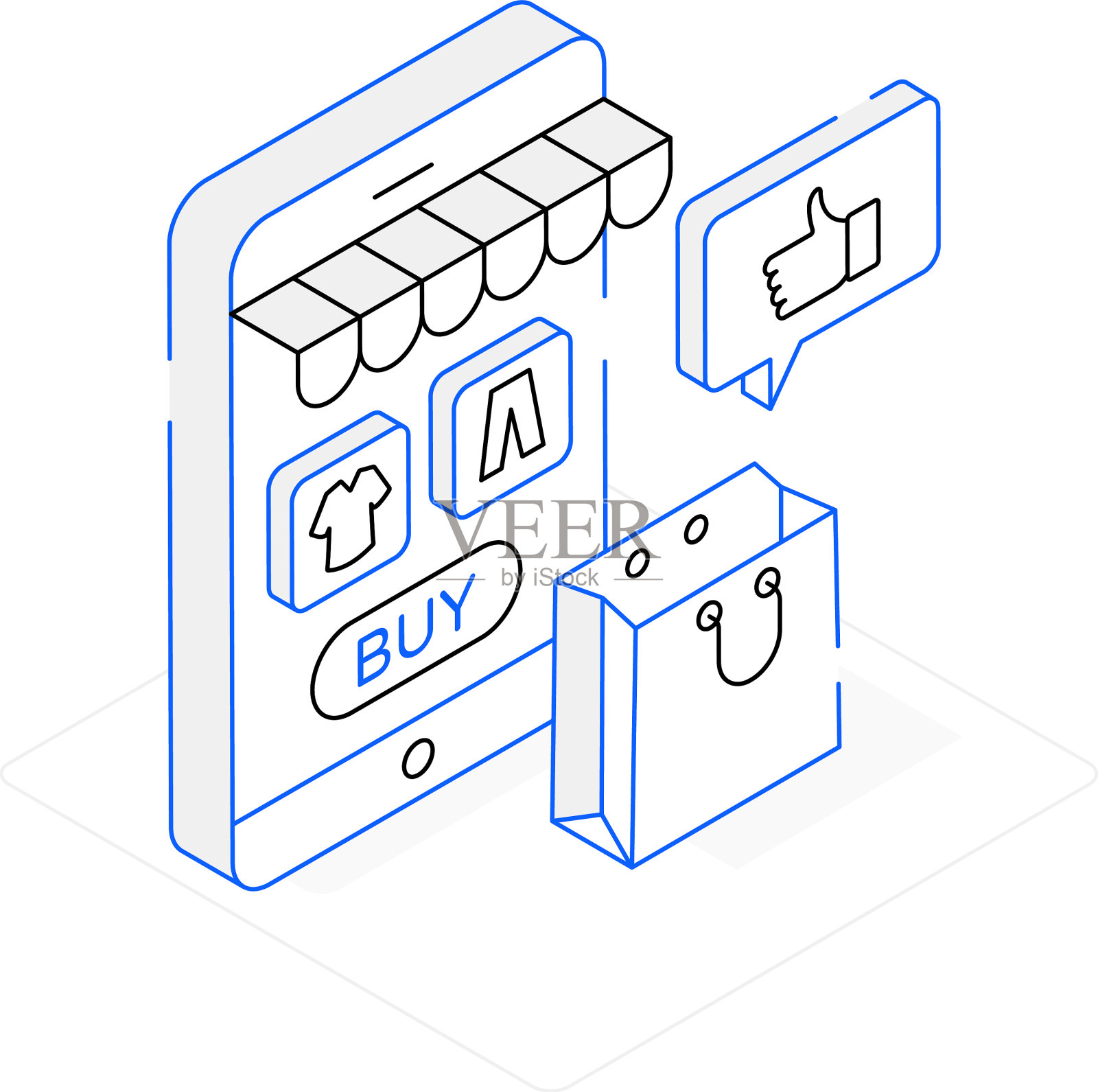 在线产品插画图片素材