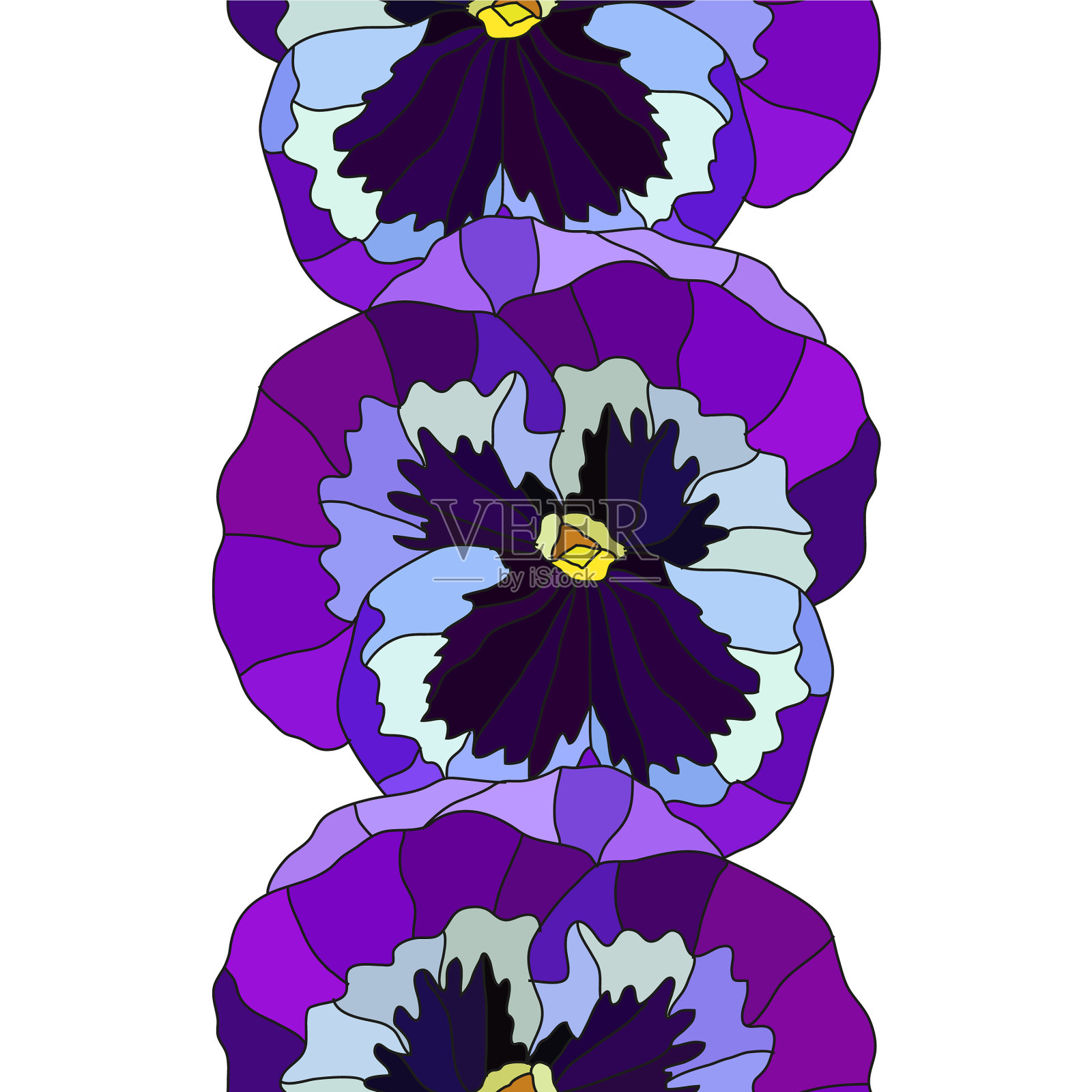 花卉无缝模式插画图片素材