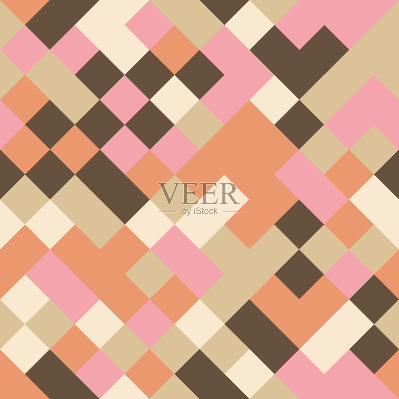 创意明亮抽象的方块背景插画图片素材