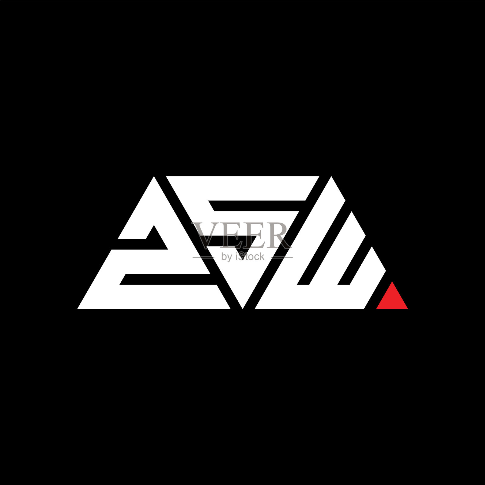 ZSW三角形字母标志设计用三角形插画图片素材